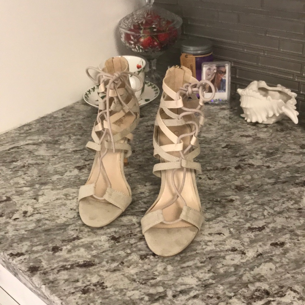 Size 6.5 Sand Cage Heels